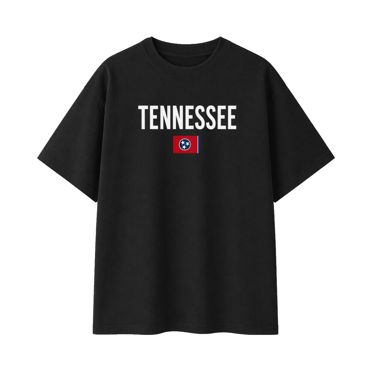 Collection 7 Tennessee Essential Cotton T-Shirt - Black front