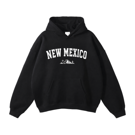 Collection 9 New Mexico Oversize Fleeced Hoodie - Black front