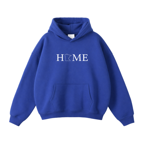 Collection 5 Minnesota Oversize Fleeced Hoodie - Klein Blue front