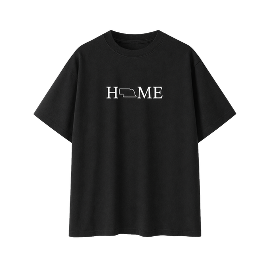 Collection 5 Nebraska Essential Cotton T-Shirt - Black front