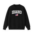Collection 2 Idaho Essential Heavyweight Crewneck Sweatshirt - Black front