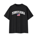 Collection 2 Pennsylvania Essential Cotton T-Shirt - Black front