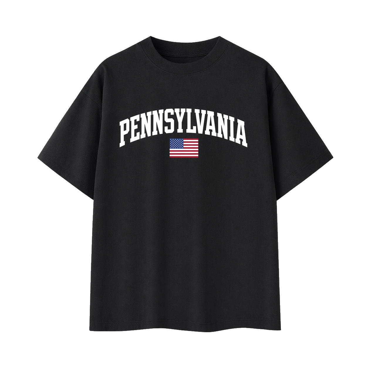 Collection 2 Pennsylvania Essential Cotton T-Shirt - Black front