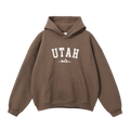 Collection 9 Utah Oversize Fleeced Hoodie - Brown front