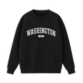 Collection 4 Washington Essential Heavyweight Crewneck Sweatshirt - Black front