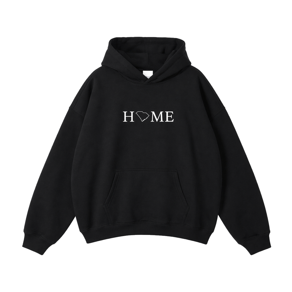 Collection 5 South Carolina Oversize Fleeced Hoodie - Black front