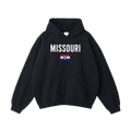 Collection 7 Missouri Oversize Fleeced Hoodie - Black front