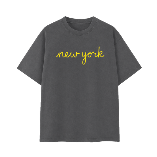 Collection 3 New York Essential Cotton T-Shirt - Dark Gray front