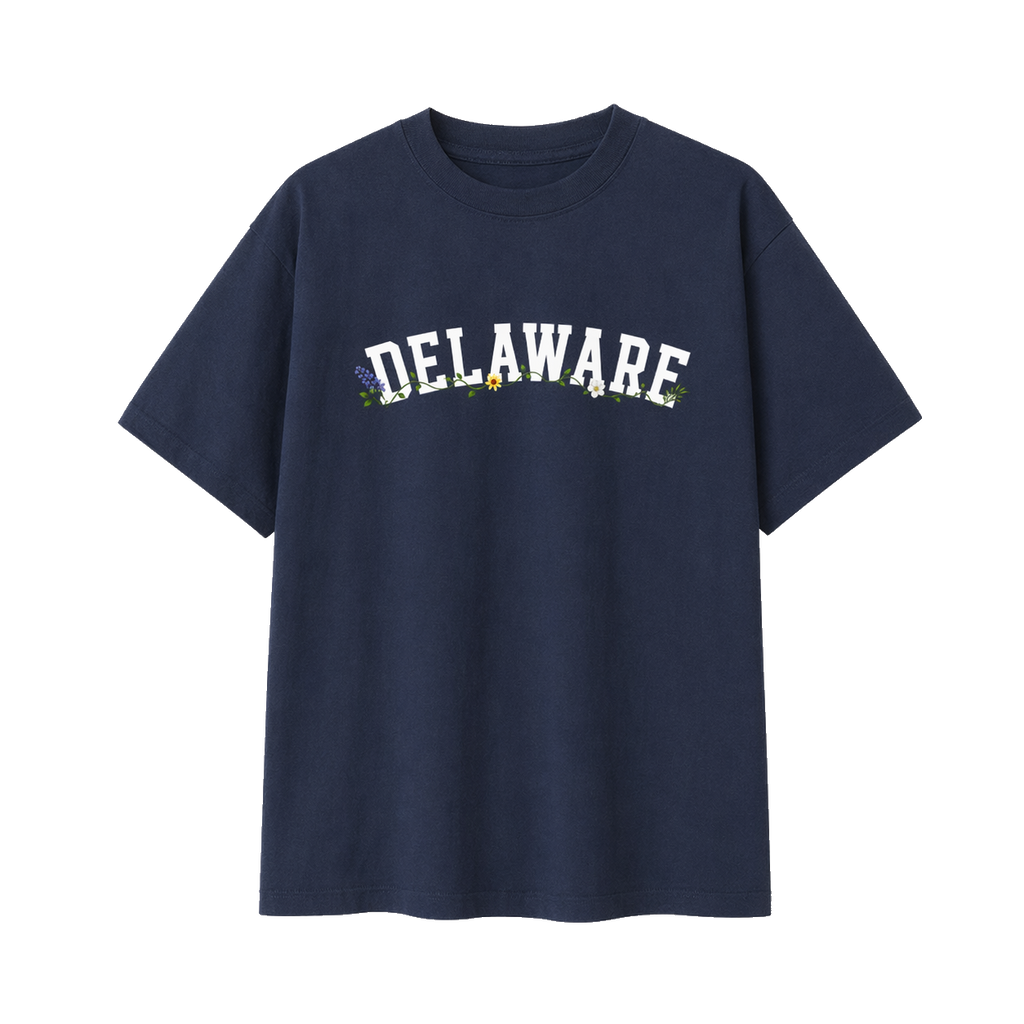 Collection 10 Delaware Essential Cotton T-Shirt - Navy Blue front
