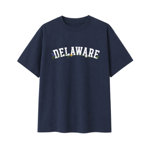 Collection 10 Delaware Essential Cotton T-Shirt - Navy Blue front