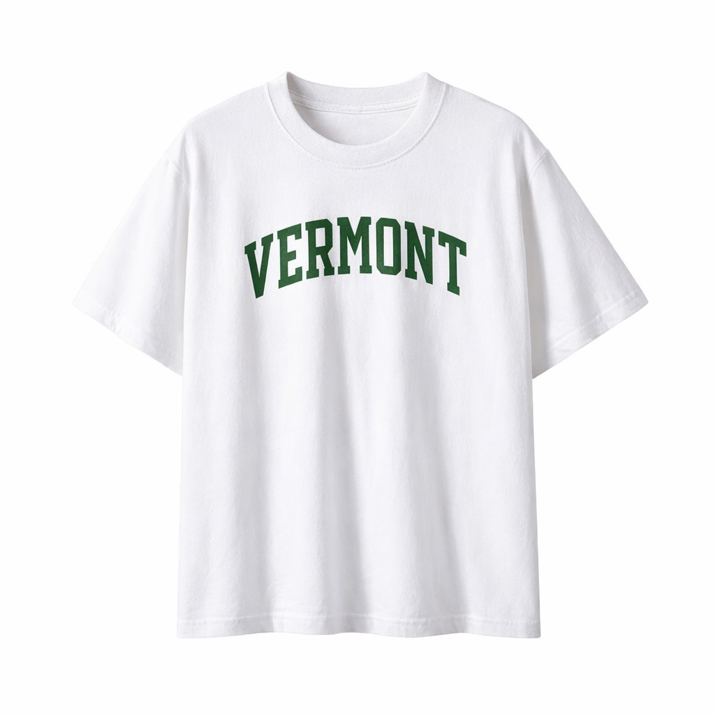 Collection 1 Vermont Essential Cotton T-Shirt - White front