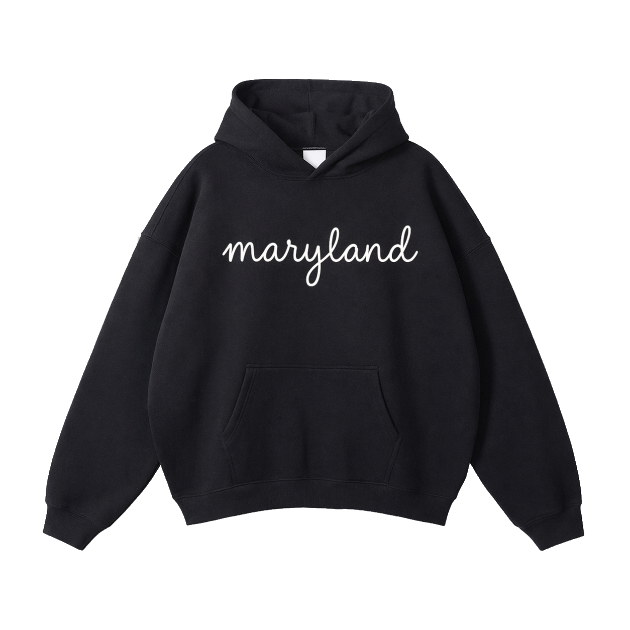 Collection 3 Maryland Oversize Fleeced Hoodie - Black front