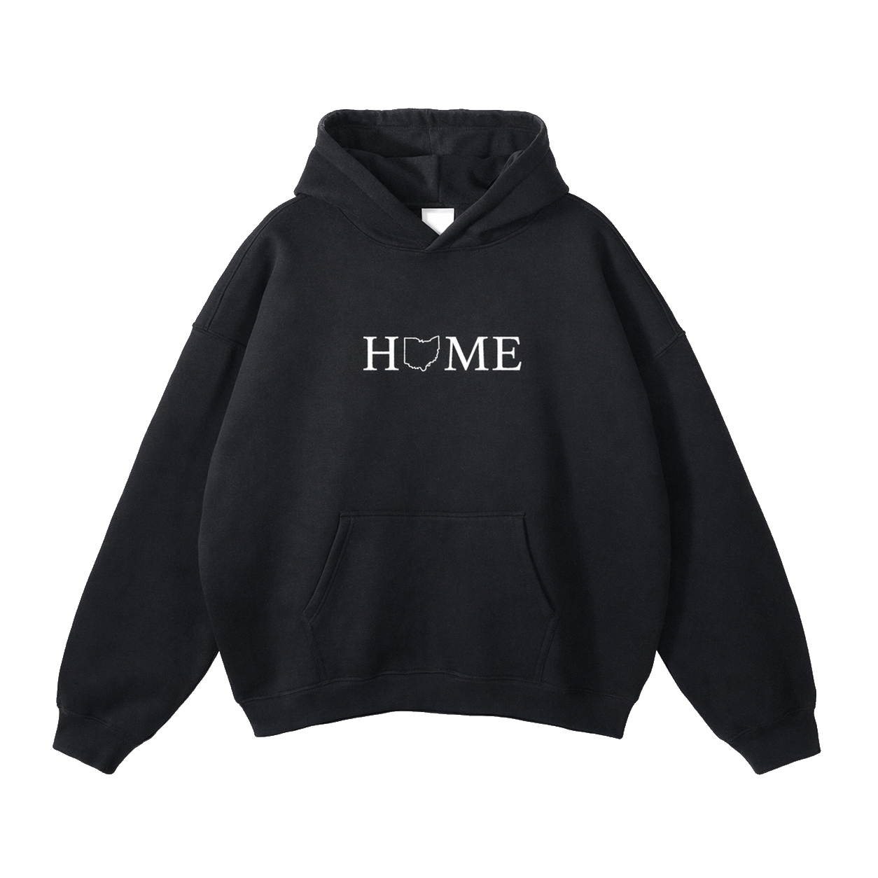 Collection 5 Ohio Oversize Fleeced Hoodie - Black front