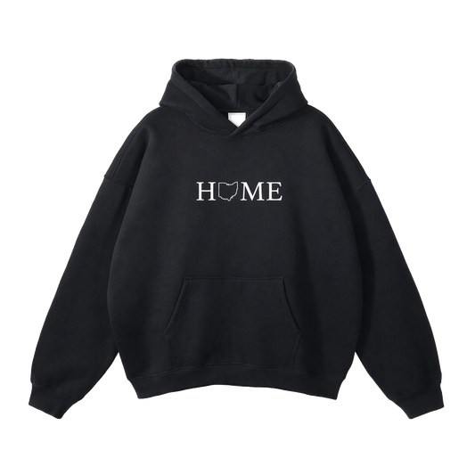 Collection 5 Ohio Oversize Fleeced Hoodie - Black front