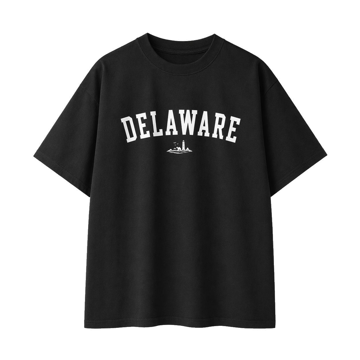 Collection 9 Delaware Essential Cotton T-Shirt - Black front
