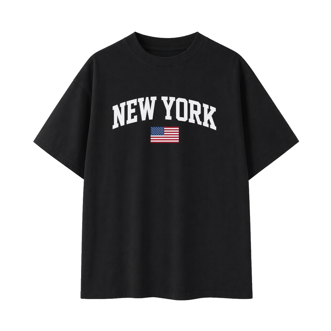 Collection 2 New York Essential Cotton T-Shirt - Black front