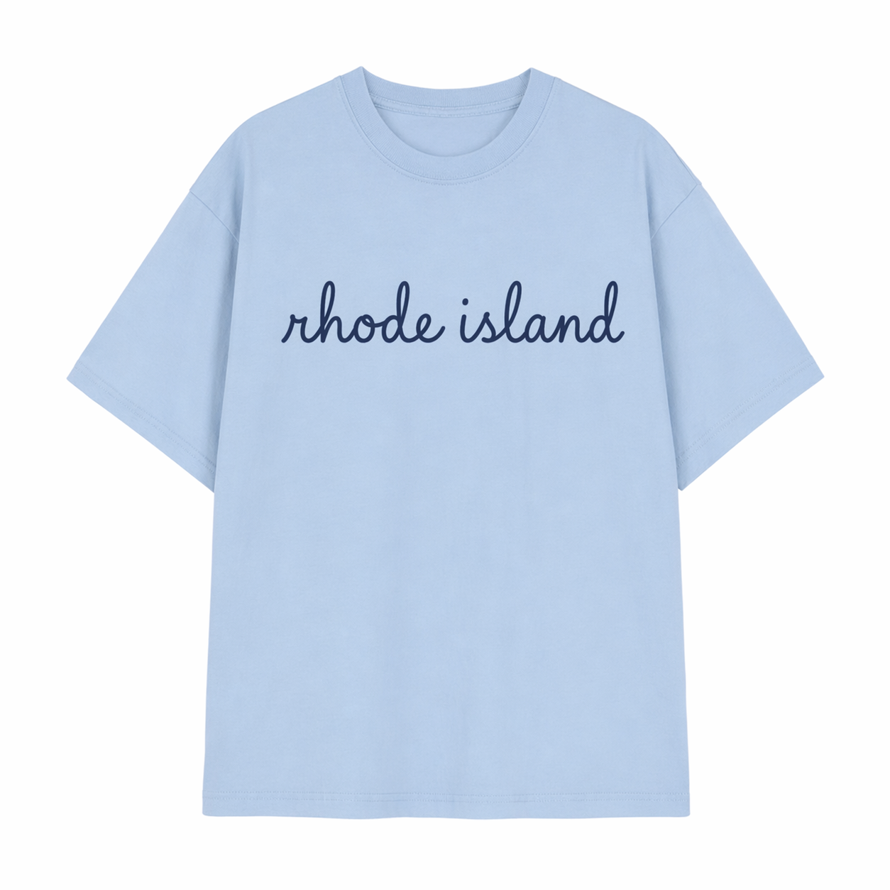 Collection 3 Rhode Island Essential Cotton T-Shirt - Light Blue front