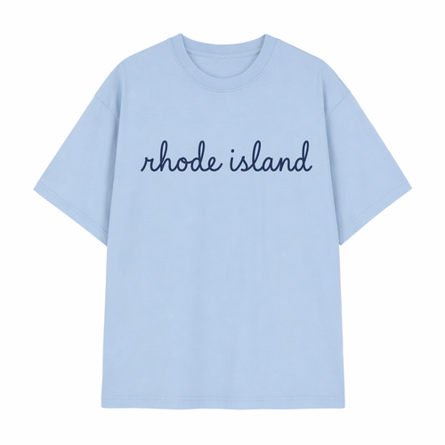 Collection 3 Rhode Island Essential Cotton T-Shirt - Light Blue front