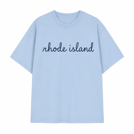 Collection 3 Rhode Island Essential Cotton T-Shirt - Light Blue front
