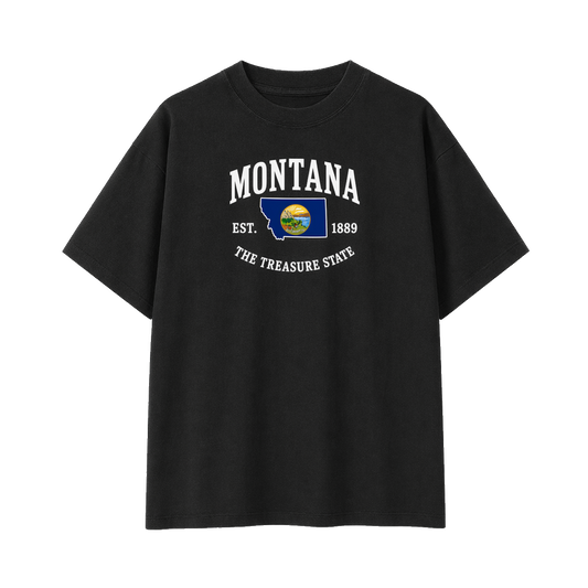 Collection 8 Montana Essential Cotton T-Shirt - Black front