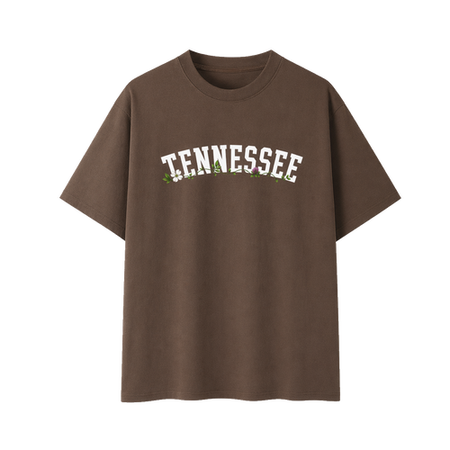 Collection 10 Tennessee Essential Cotton T-Shirt - Coffee front