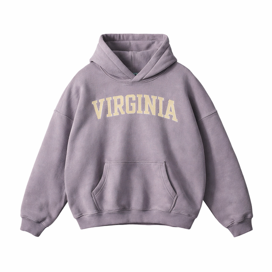 Collection 1 Virginia Oversize Fleeced Hoodie - Light Purple front