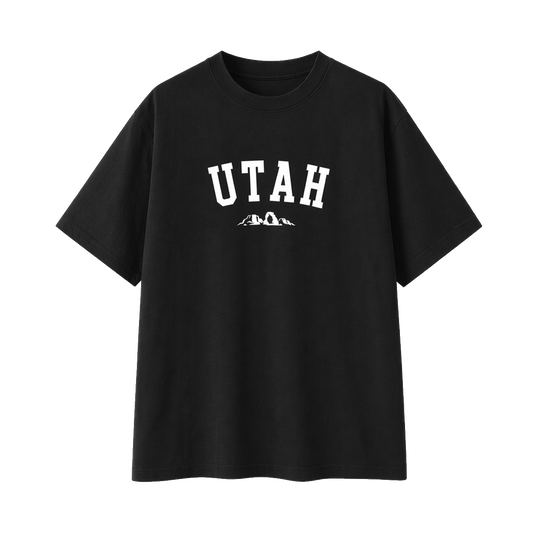 Collection 9 Utah Essential Cotton T-Shirt - Black front