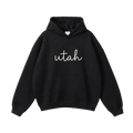 Collection 3 Utah Oversize Fleeced Hoodie - Black front