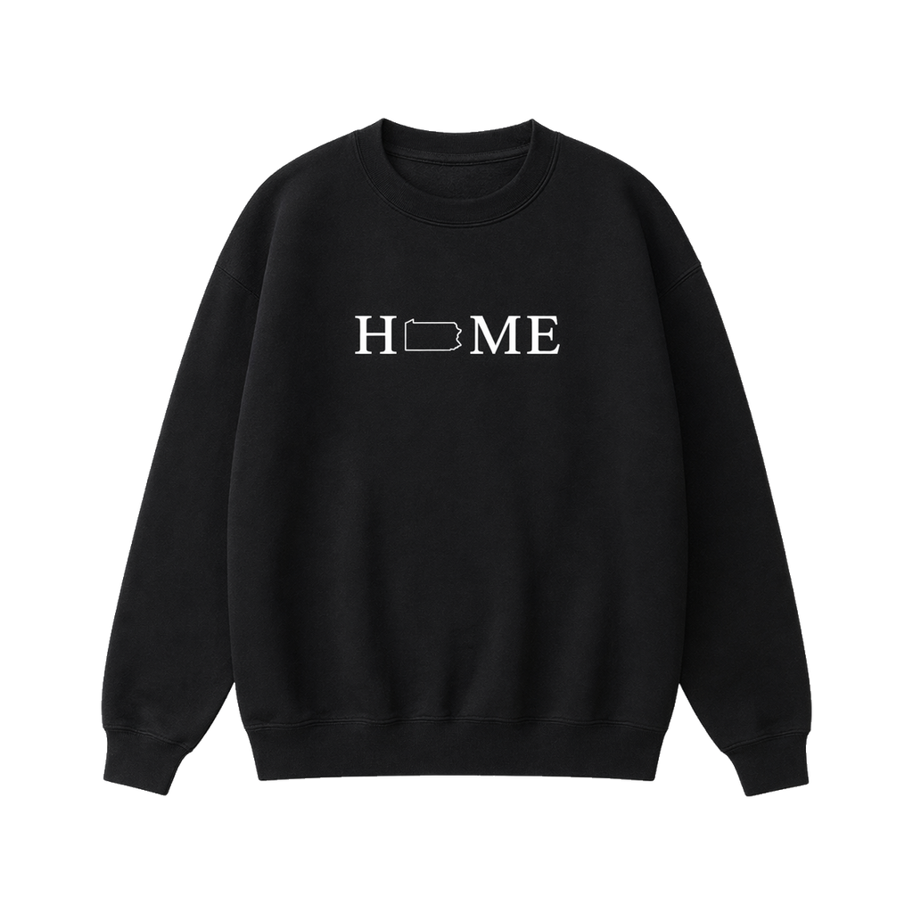 Collection 5 Pennsylvania Essential Heavyweight Crewneck Sweatshirt - Black front