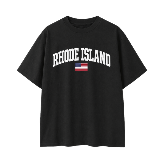 Collection 2 Rhode Island Essential Cotton T-Shirt - Black front