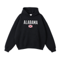 Collection 7 Alabama Oversize Fleeced Hoodie - Black front