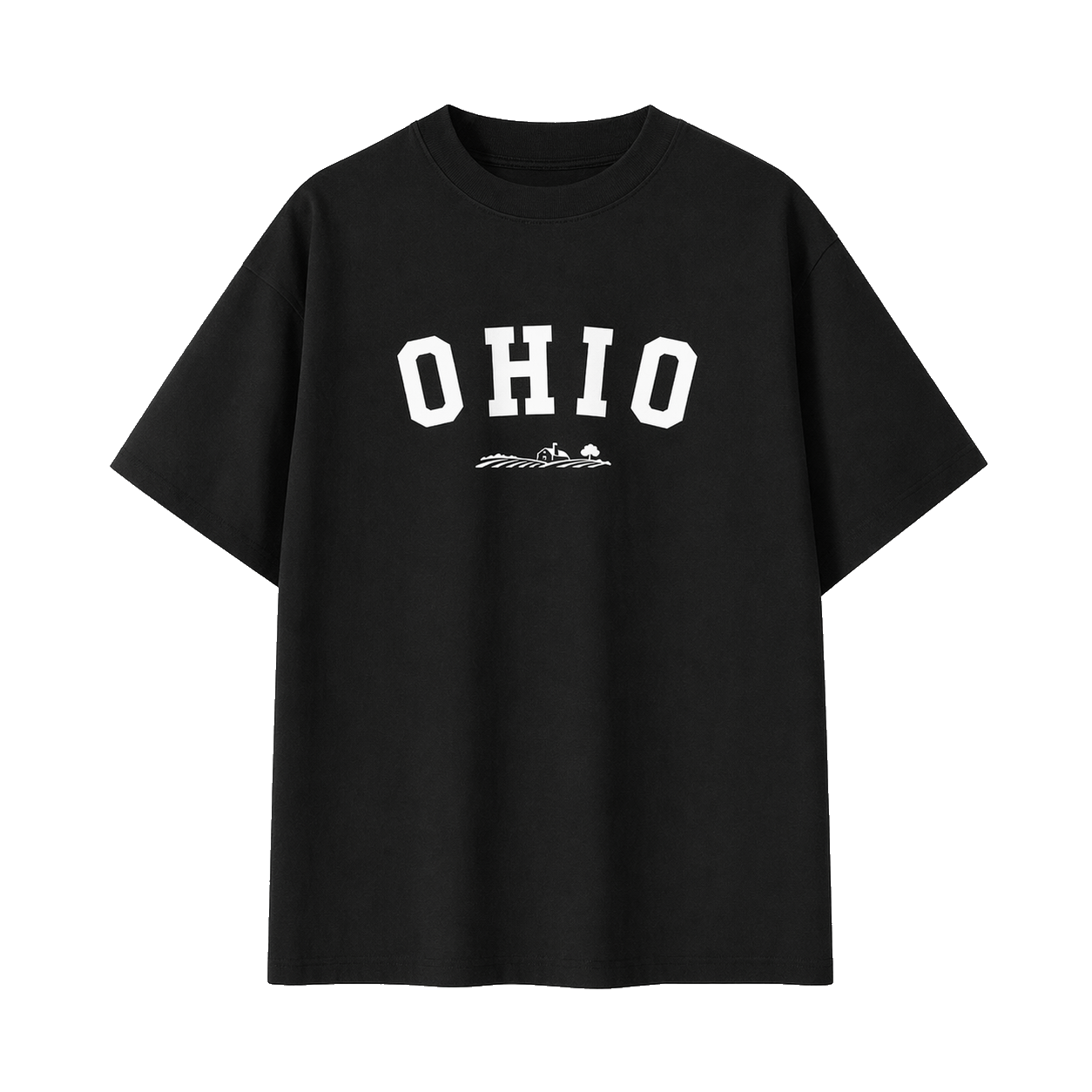 Collection 9 Ohio Essential Cotton T-Shirt - Black front