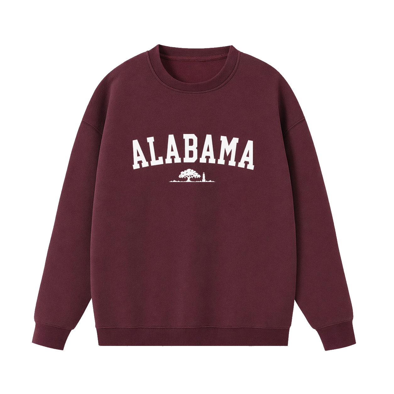 Collection 9 Alabama Essential Heavyweight Crewneck Sweatshirt - Dull Red front