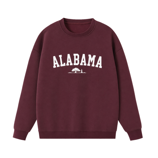 Collection 9 Alabama Essential Heavyweight Crewneck Sweatshirt - Dull Red front