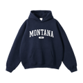 Collection 4 Montana Oversize Fleeced Hoodie - Navy Blue front