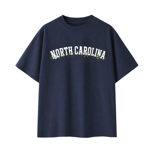 Collection 10 North Carolina Essential Cotton T-Shirt - Navy Blue front