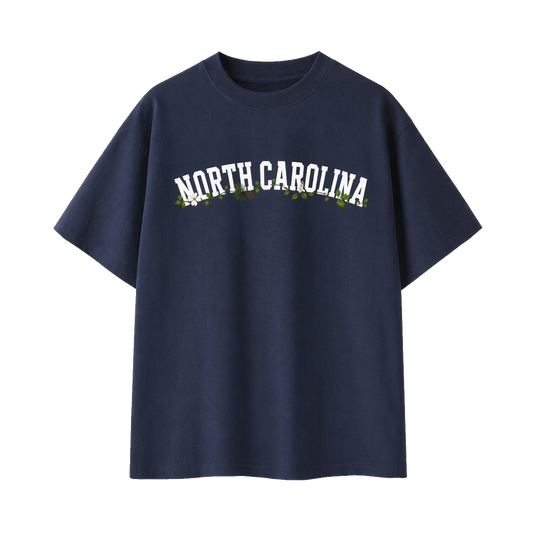 Collection 10 North Carolina Essential Cotton T-Shirt - Navy Blue front