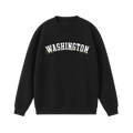 Collection 10 Washington Essential Heavyweight Crewneck Sweatshirt - Black front