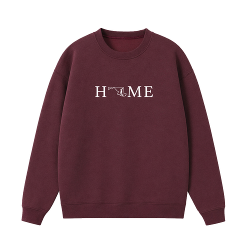 Collection 5 Maryland Essential Heavyweight Crewneck Sweatshirt - Dull Red front