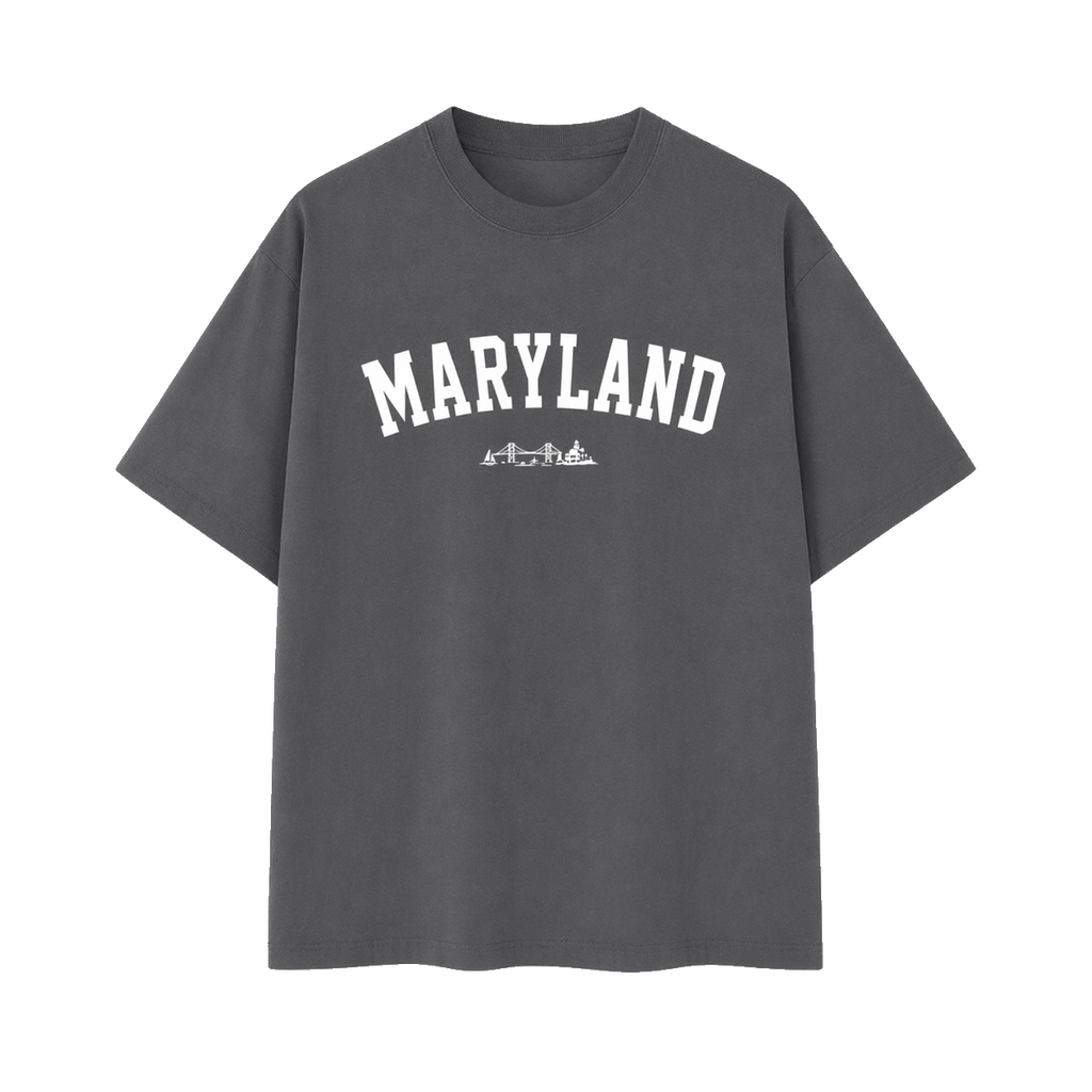 Collection 9 Maryland Essential Cotton T-Shirt - Dark Gray front
