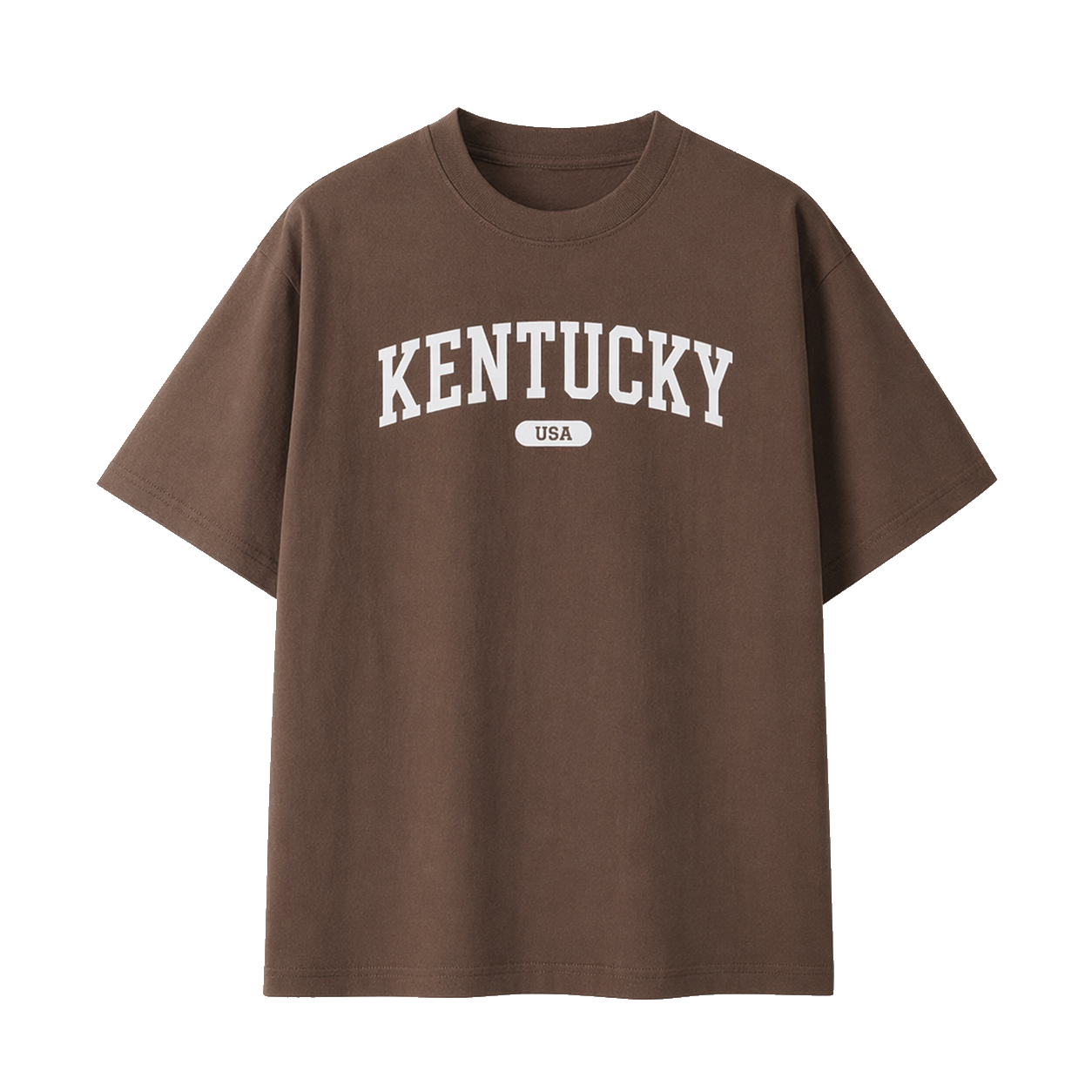 Collection 4 Kentucky Essential Cotton T-Shirt - Coffee front