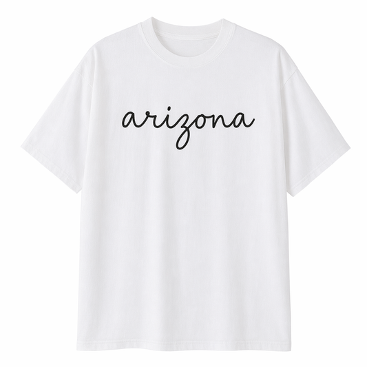 Collection 3 Arizona Essential Cotton T-Shirt - White front