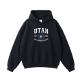 Collection 8 Utah Oversize Fleeced Hoodie - Black front