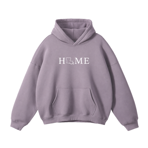 Collection 5 Louisiana Oversize Fleeced Hoodie - Light Purple front