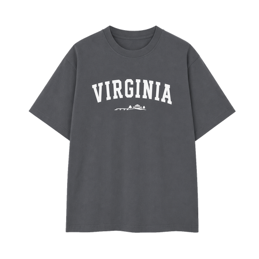 Collection 9 Virginia Essential Cotton T-Shirt - Dark Gray front