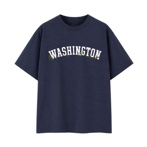 Collection 10 Washington Essential Cotton T-Shirt - Navy Blue front