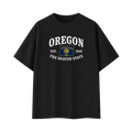 Collection 8 Oregon Essential Cotton T-Shirt - Black front