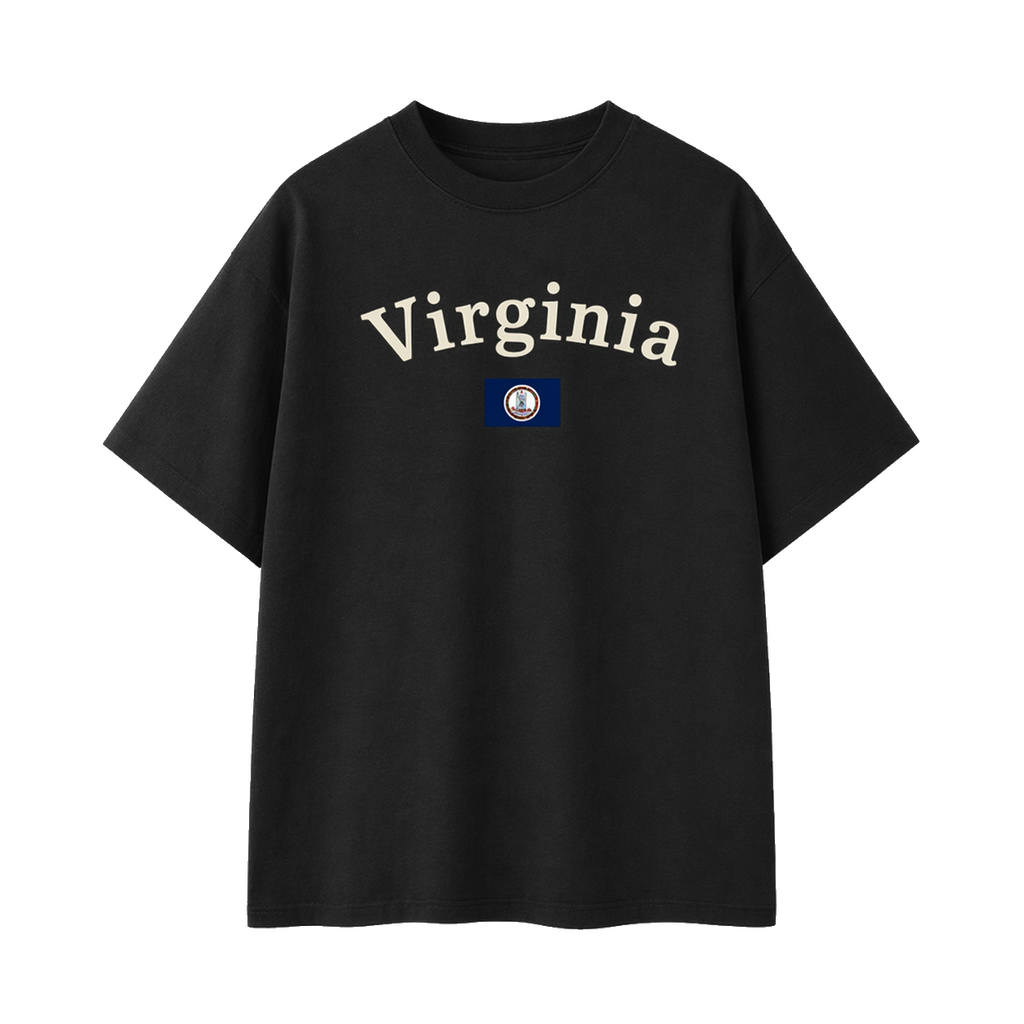 Collection 6 Virginia Essential Cotton T-Shirt - Black front