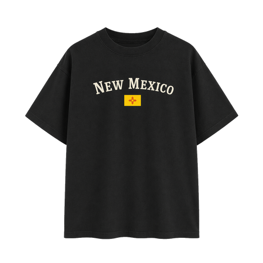 Collection 6 New Mexico Essential Cotton T-Shirt - Black front