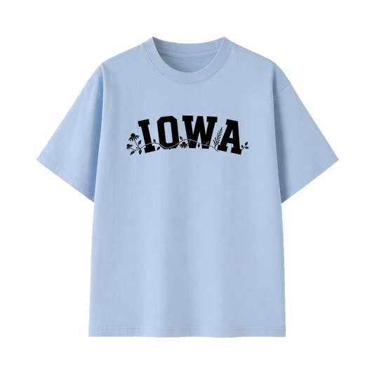 Collection 10 Iowa Essential Cotton T-Shirt - Light Blue front